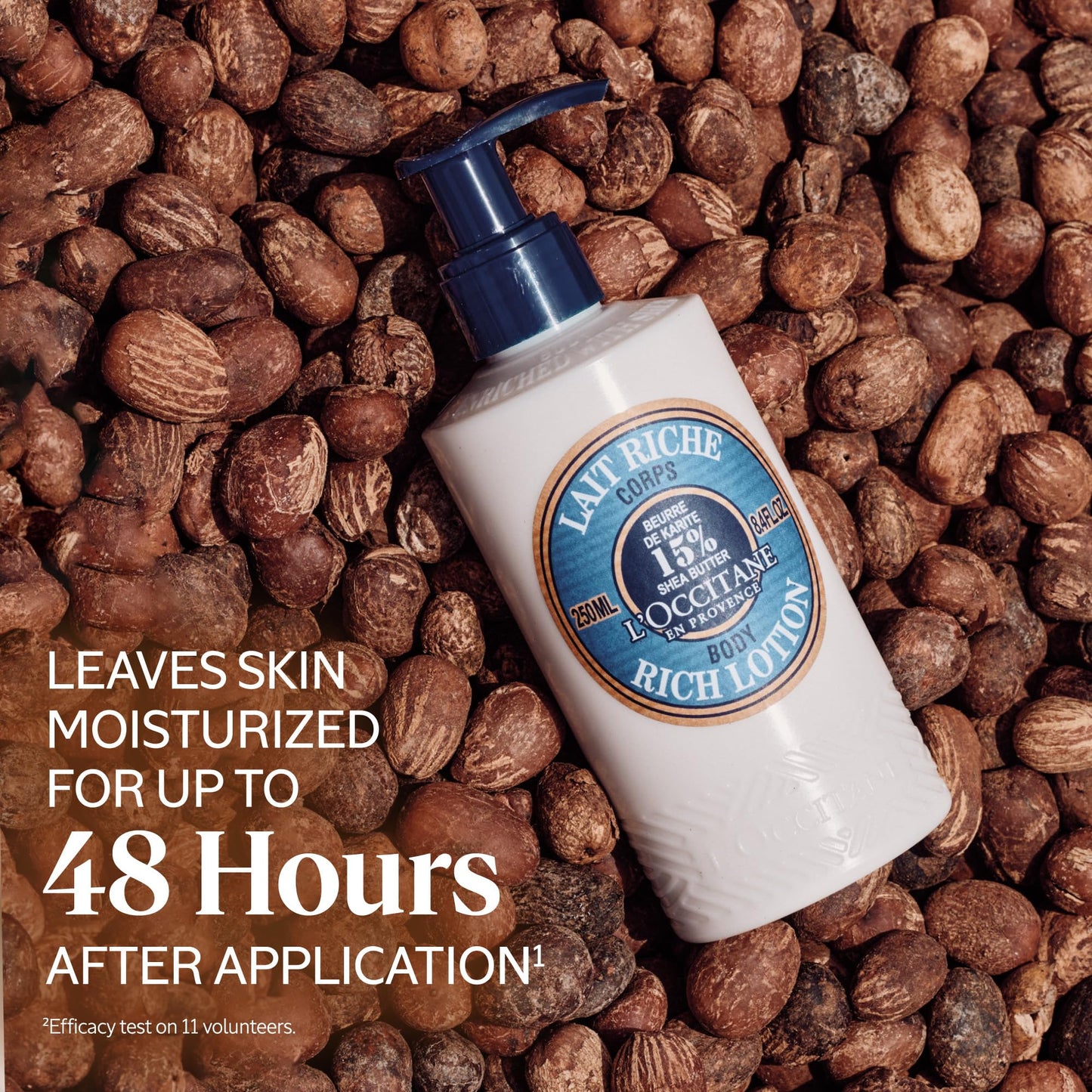L'Occitane Moisturizing 15% Shea Butter Body Rich Lotion: Nourish and Comfort, Protect From Dryness, Sensitive-Skin and Family Friendly, 8.4 Fl Oz