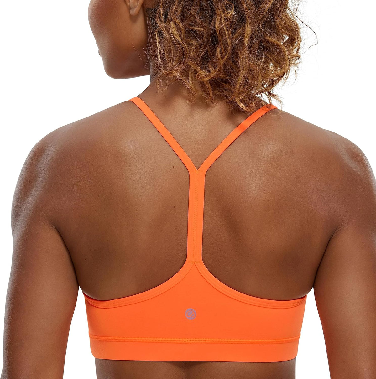Women's Y-Back Sports Bra Padded Racerback Low Impact Workout Top