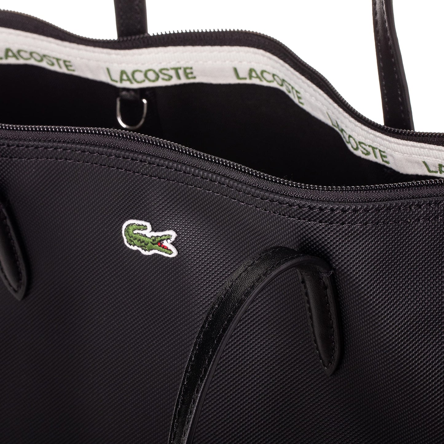 Lacoste womens L.12.12 Concept Small Shopping Bag, NF2037PO, black, One Size
