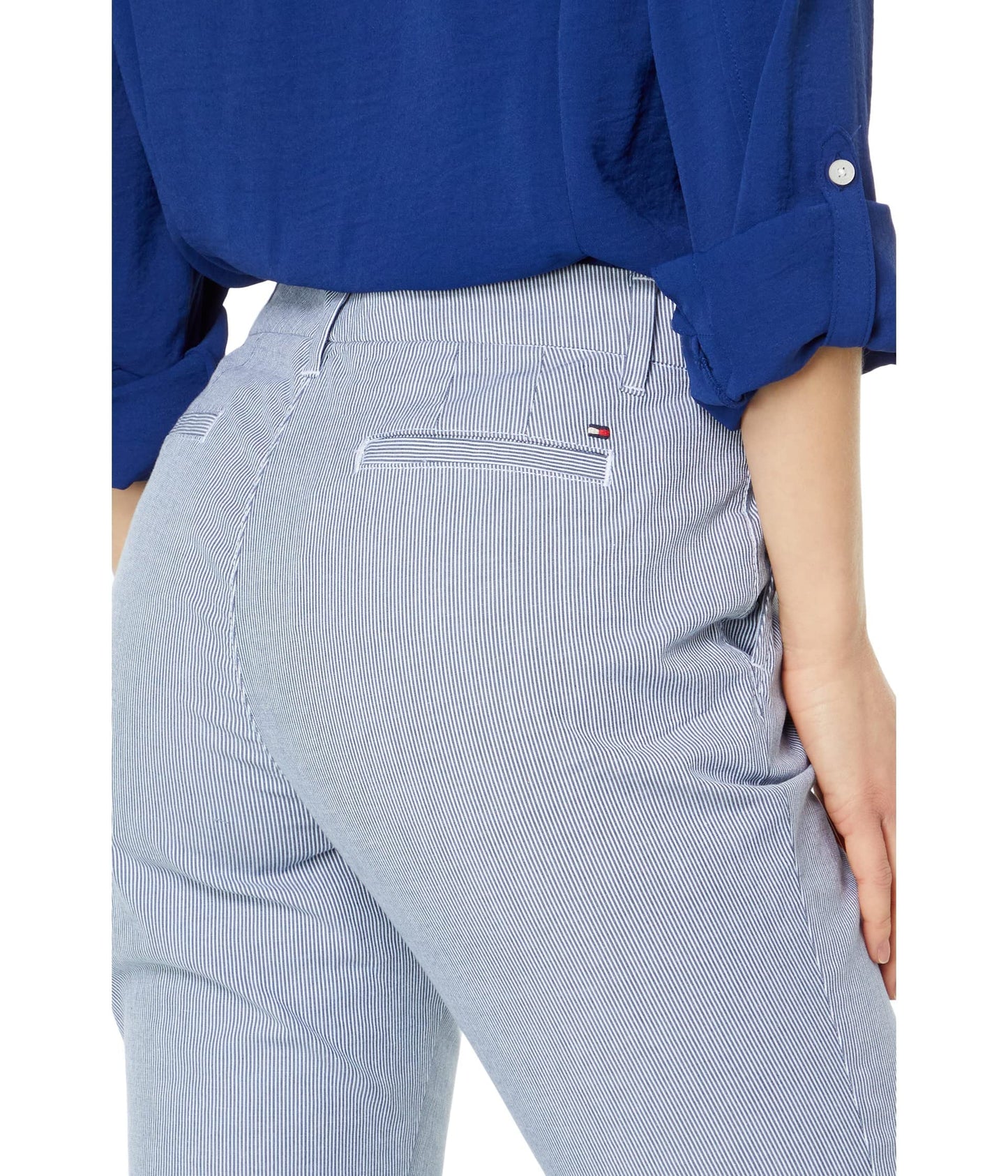 Tommy Hilfiger Hampton Chino Stripe Pants Blue/White 10