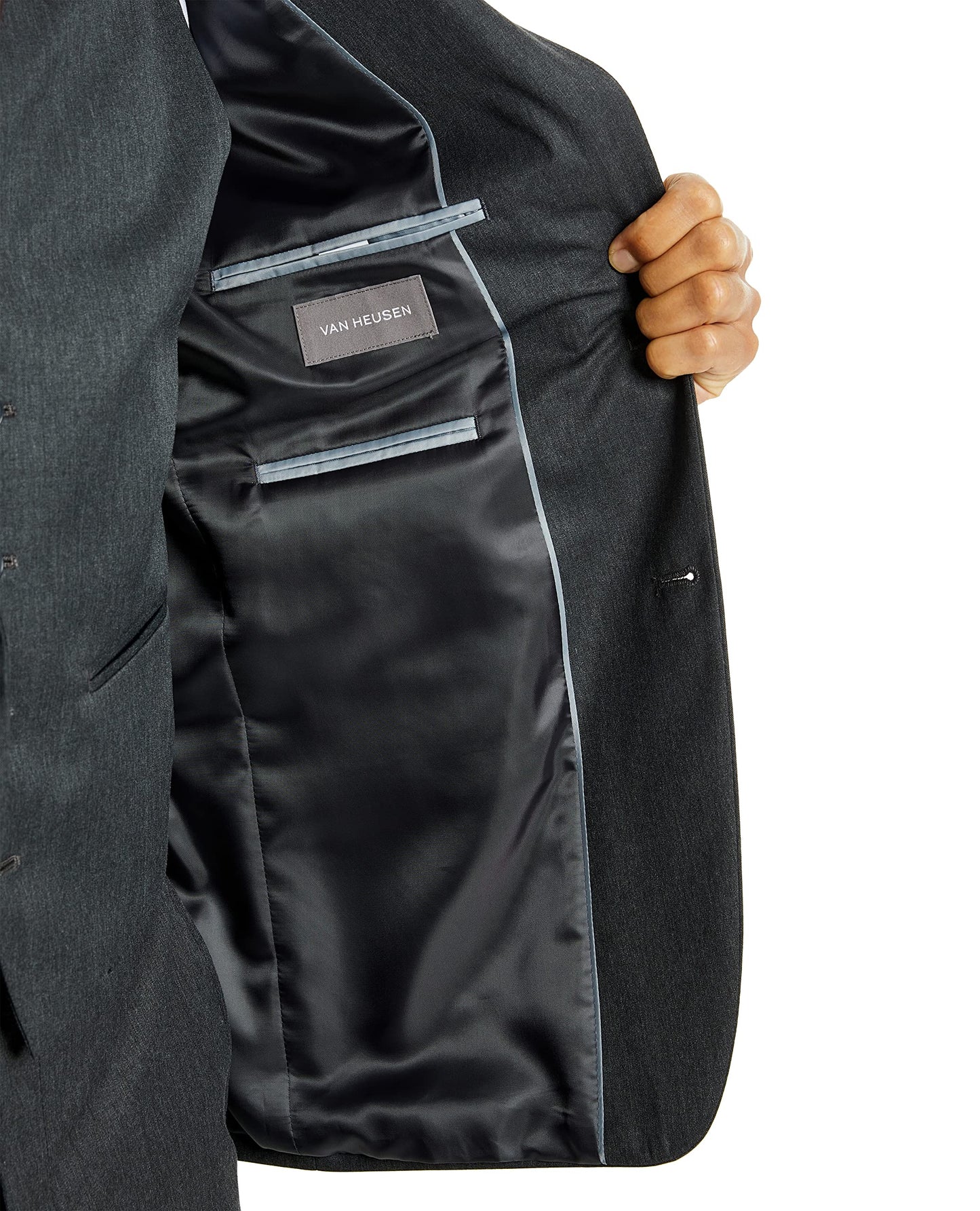 Van Heusen mens Men's Regular Fit Separate Business Suit Jacket, Medium Grey, 44 Tall US