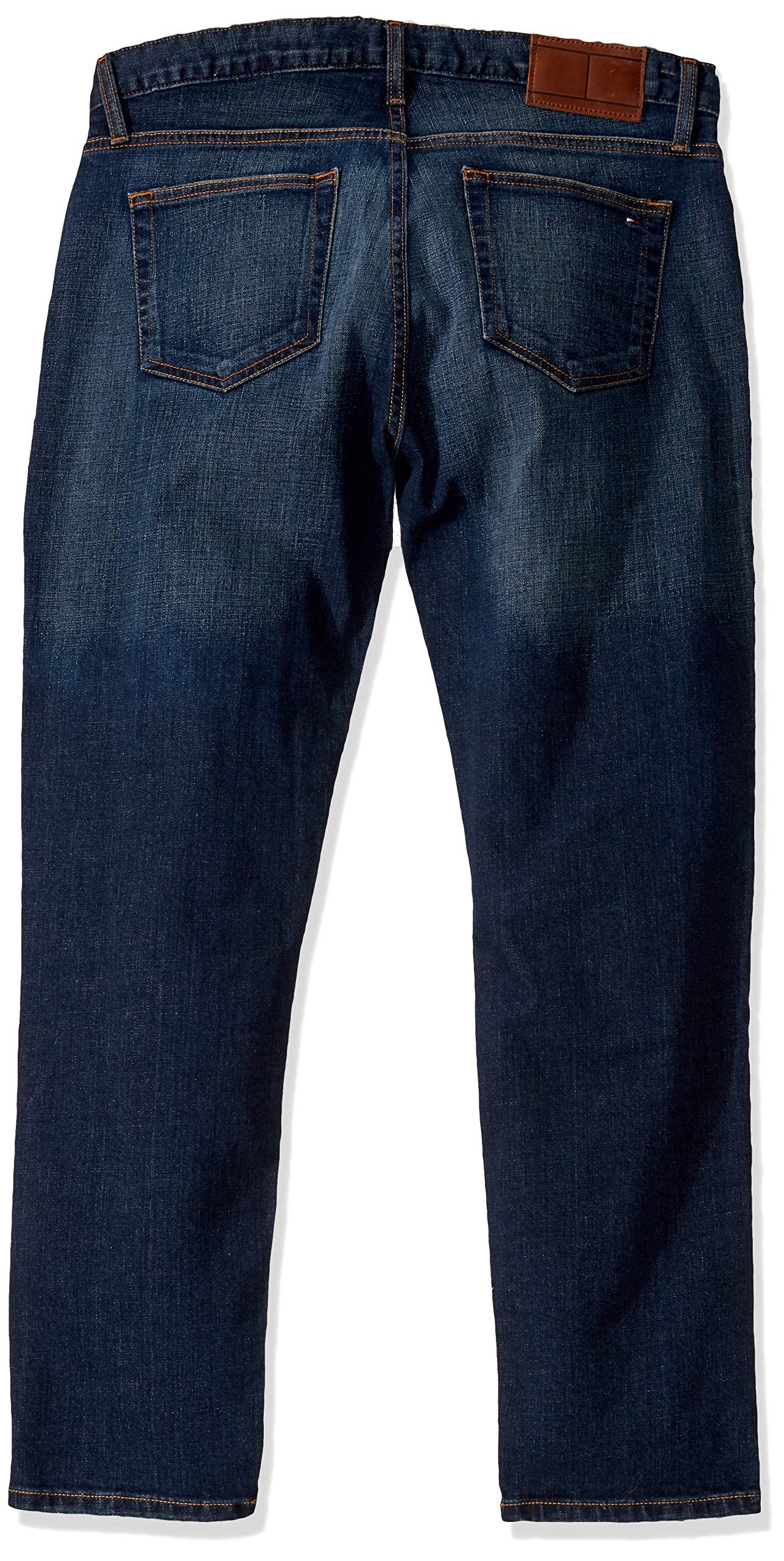Tommy Hilfiger mens Slim Fit Stretch Jeans, Medium Rinse, 31W x 30L US