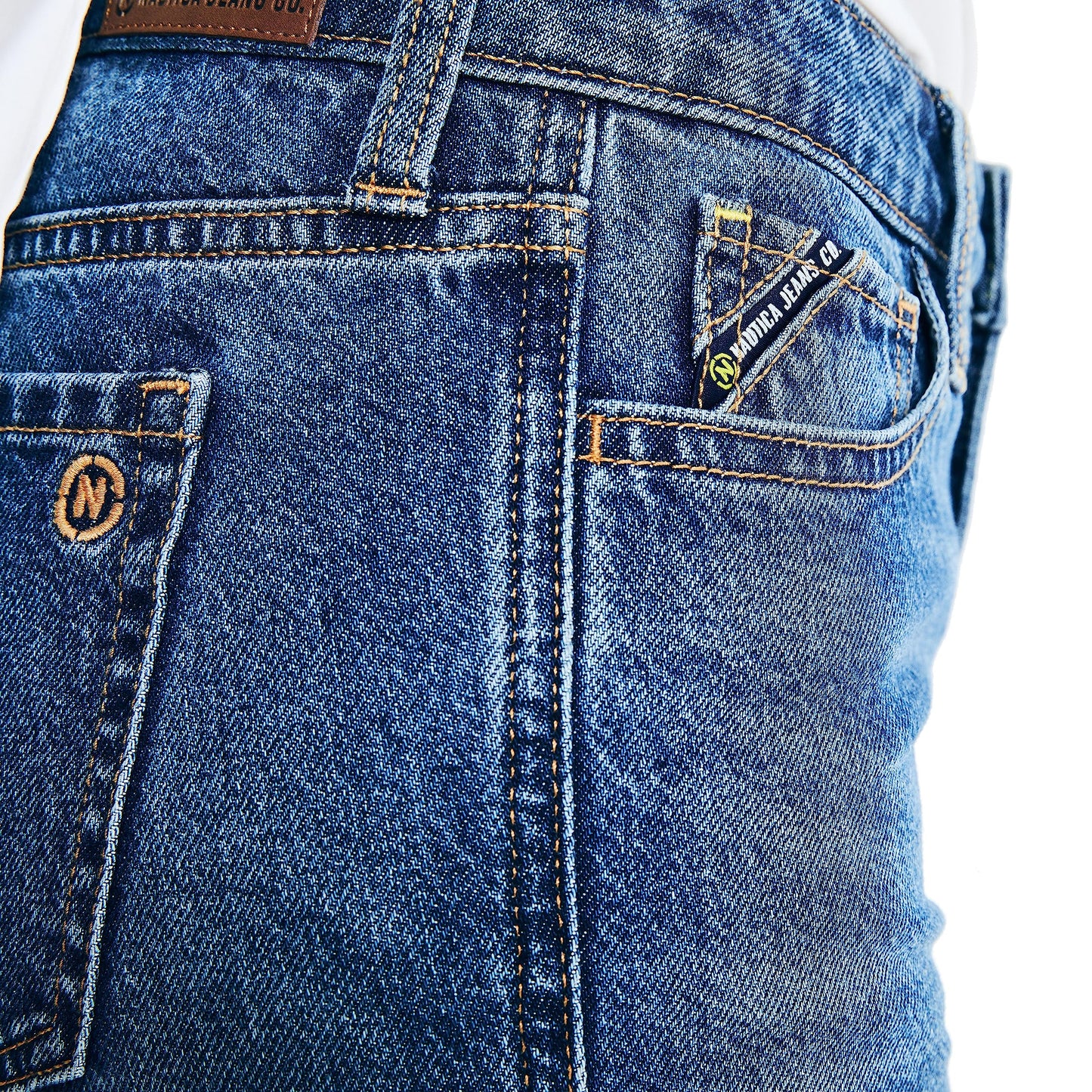 Nautica Women's Jeans Co. Mid-Rise Boyfriend Denim, Hunt Blue Wash