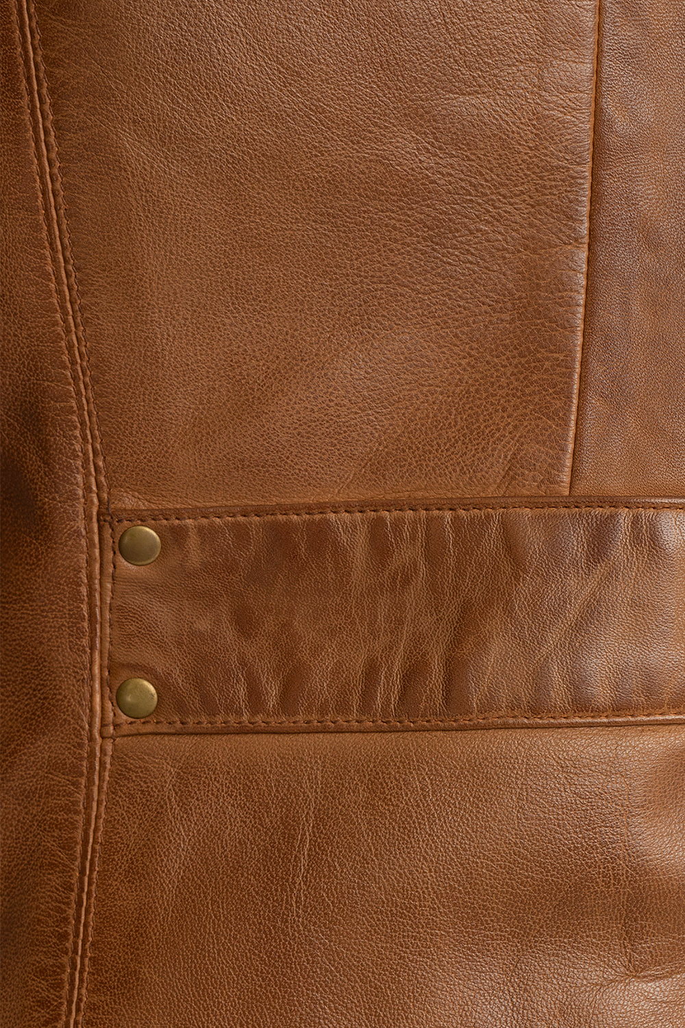 Rexie Women's Fashion Leather Jacket, Dark Cognac