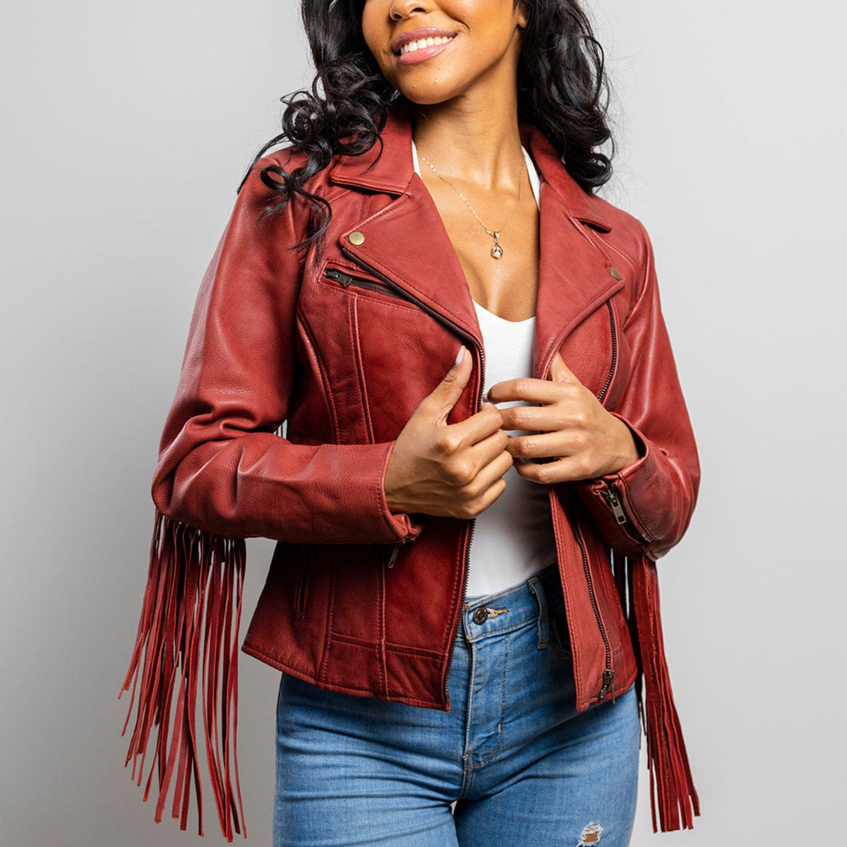 Daisy Women's Fashion Leather Jacket