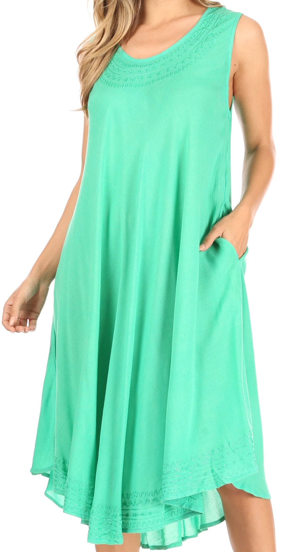 Sakkas Everyday Essentials Caftan Tank Dress / Cover Up