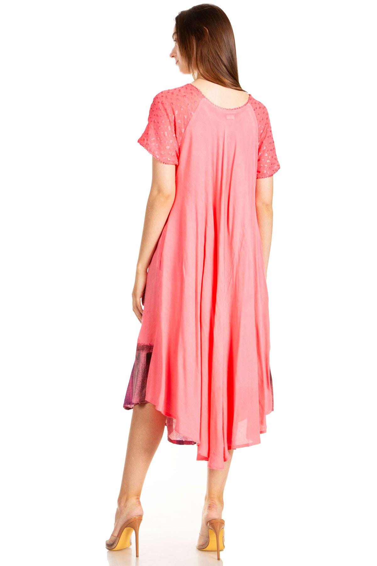 Sakkas Kai Palm Tree Caftan Tank Dress / Cover Up