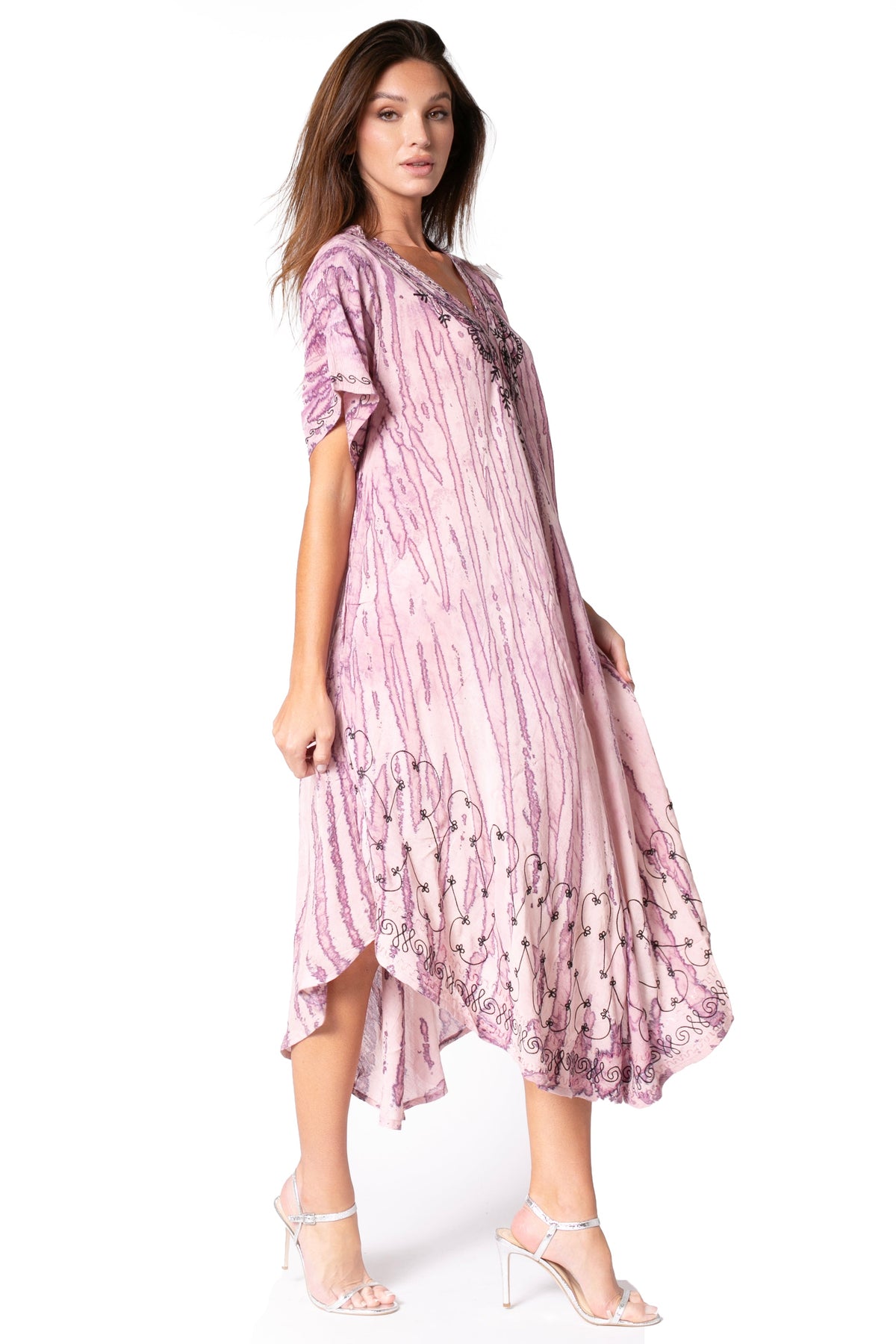 Sakkas Viveka Embroidered Caftan Dress