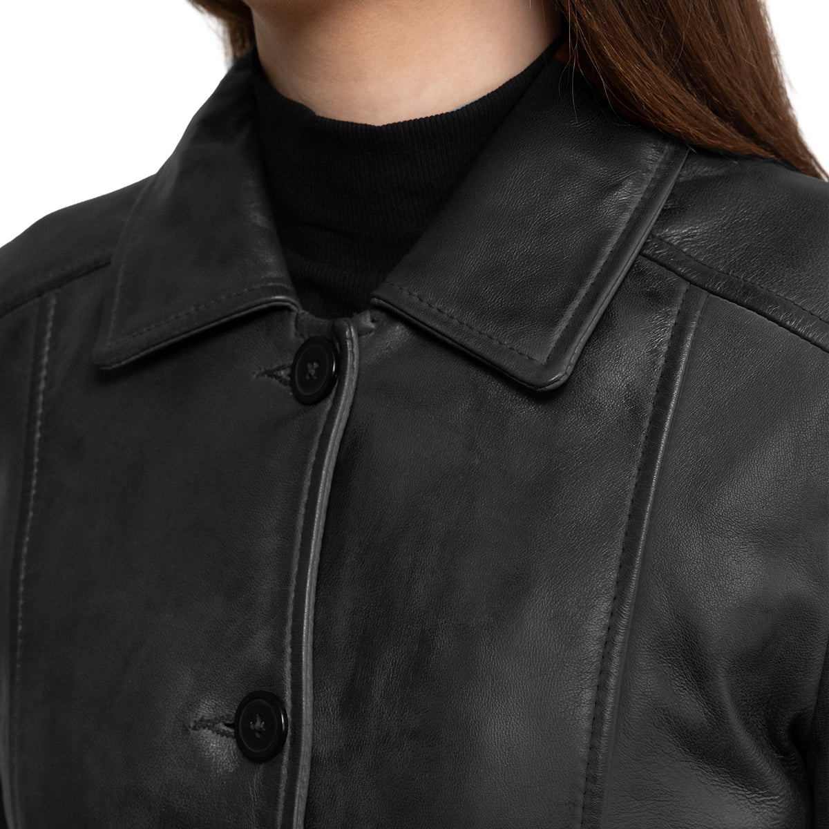 Jammie Women's Lambskin Leather Coat