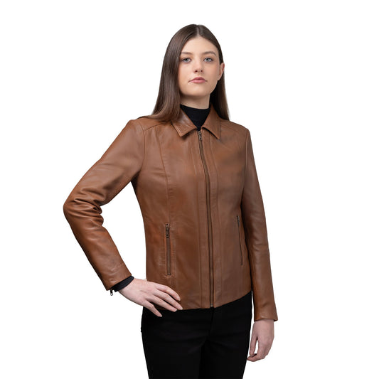 Fleur Women's Lambskin Leather Jacket