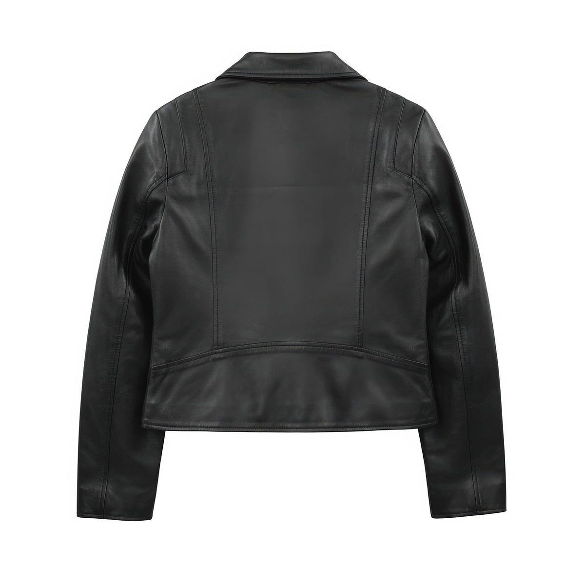 Serena Women's Black Asymmetrical Leather Jacket
