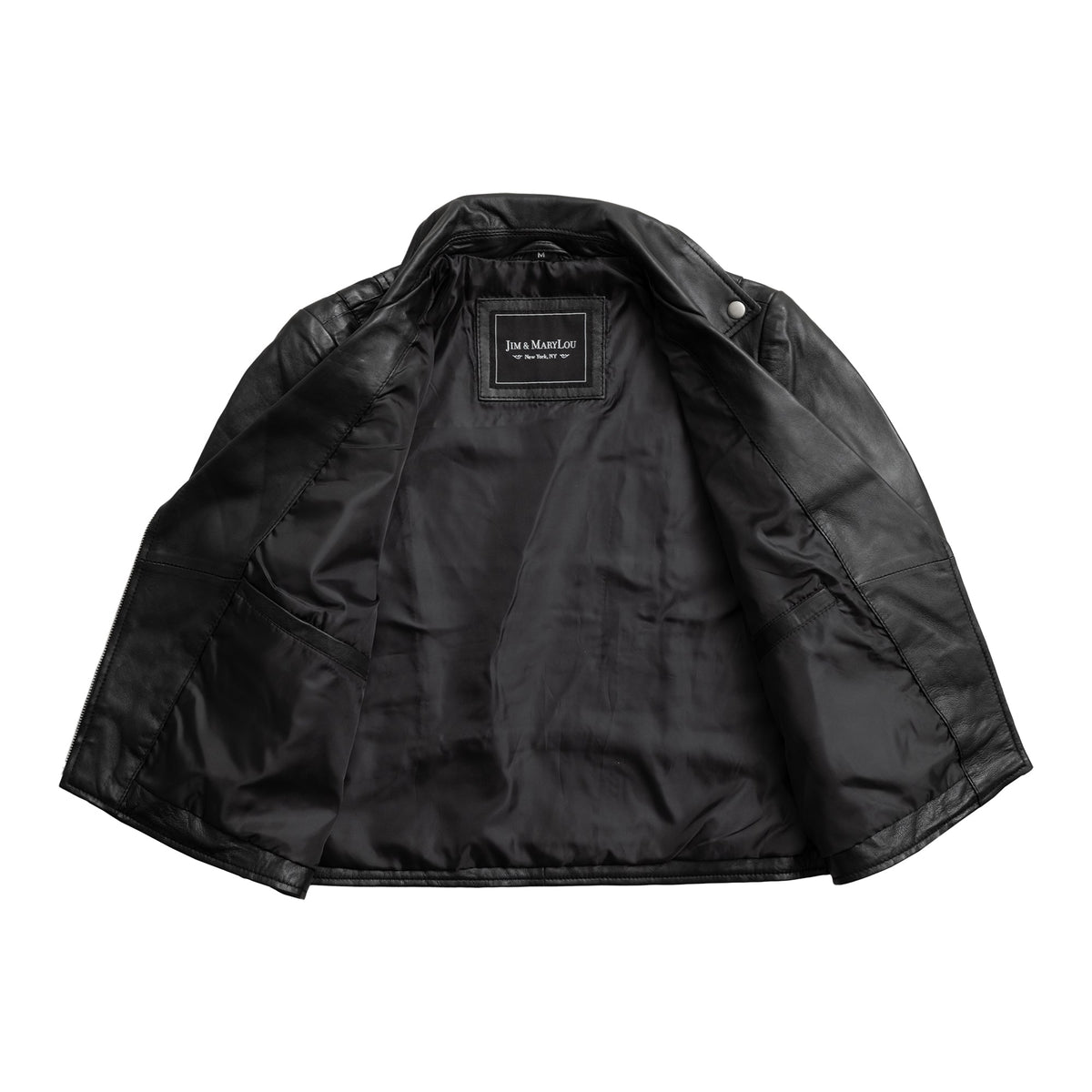 Serena Women's Black Asymmetrical Leather Jacket
