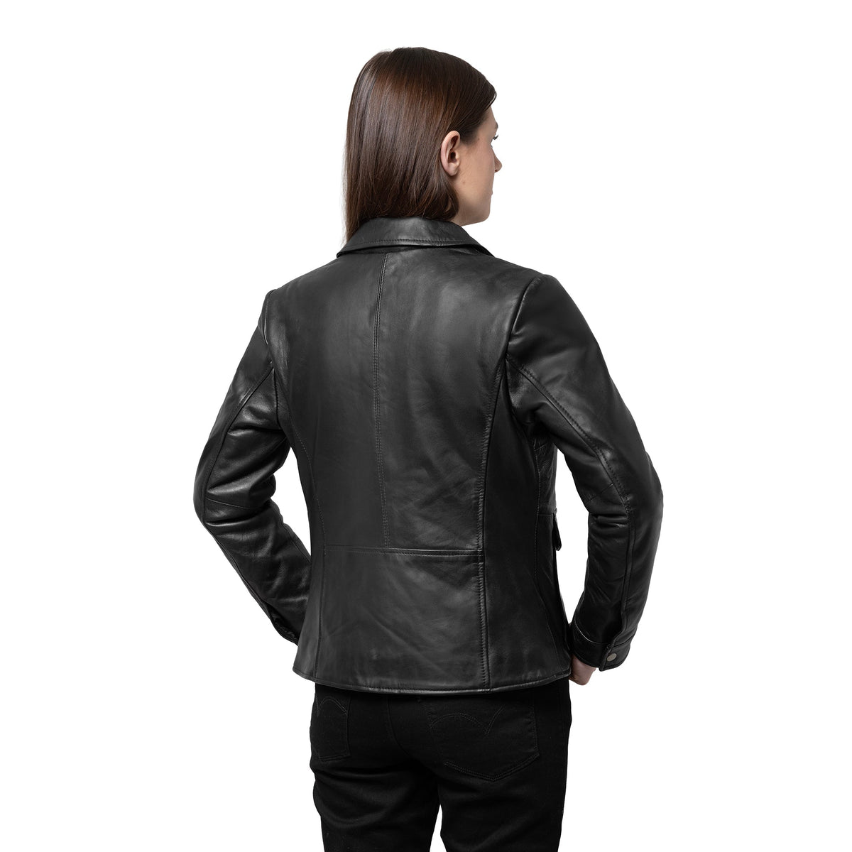 Darlene Women's Black Genuine Leather Jacket