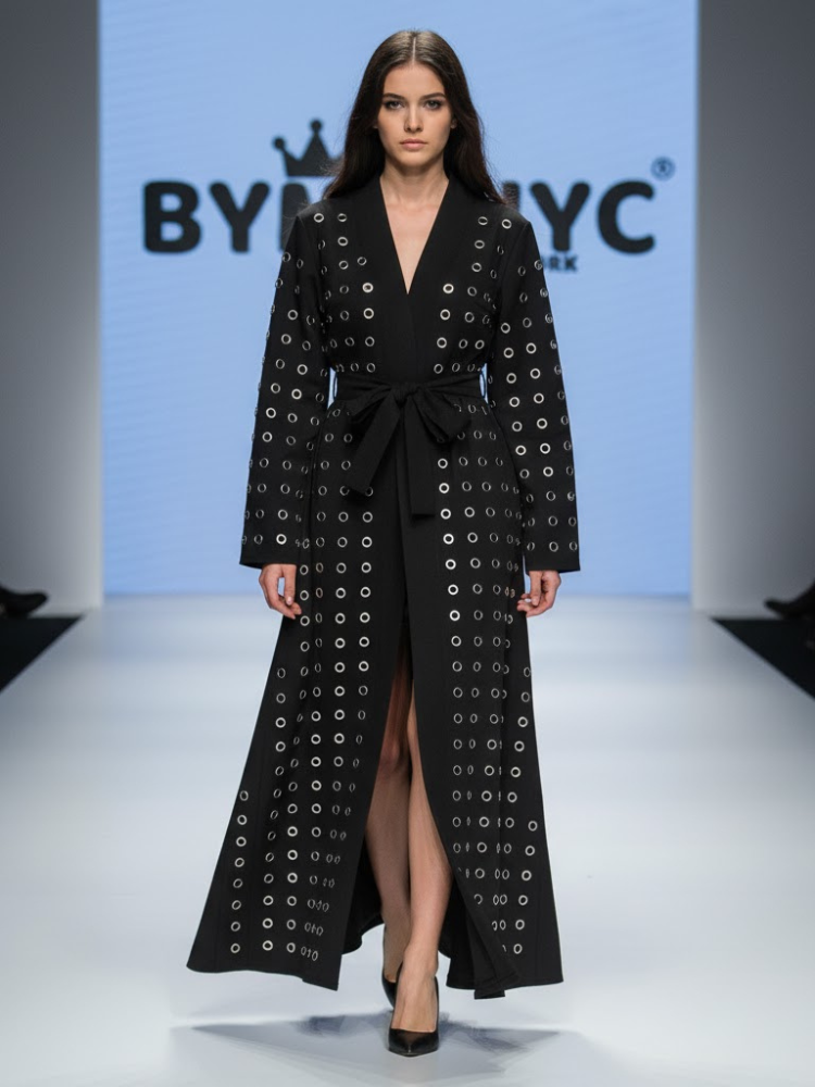Long Black Coat Dress CHELSEA: Prêt-à-Porter Line BYMANYC ® New York