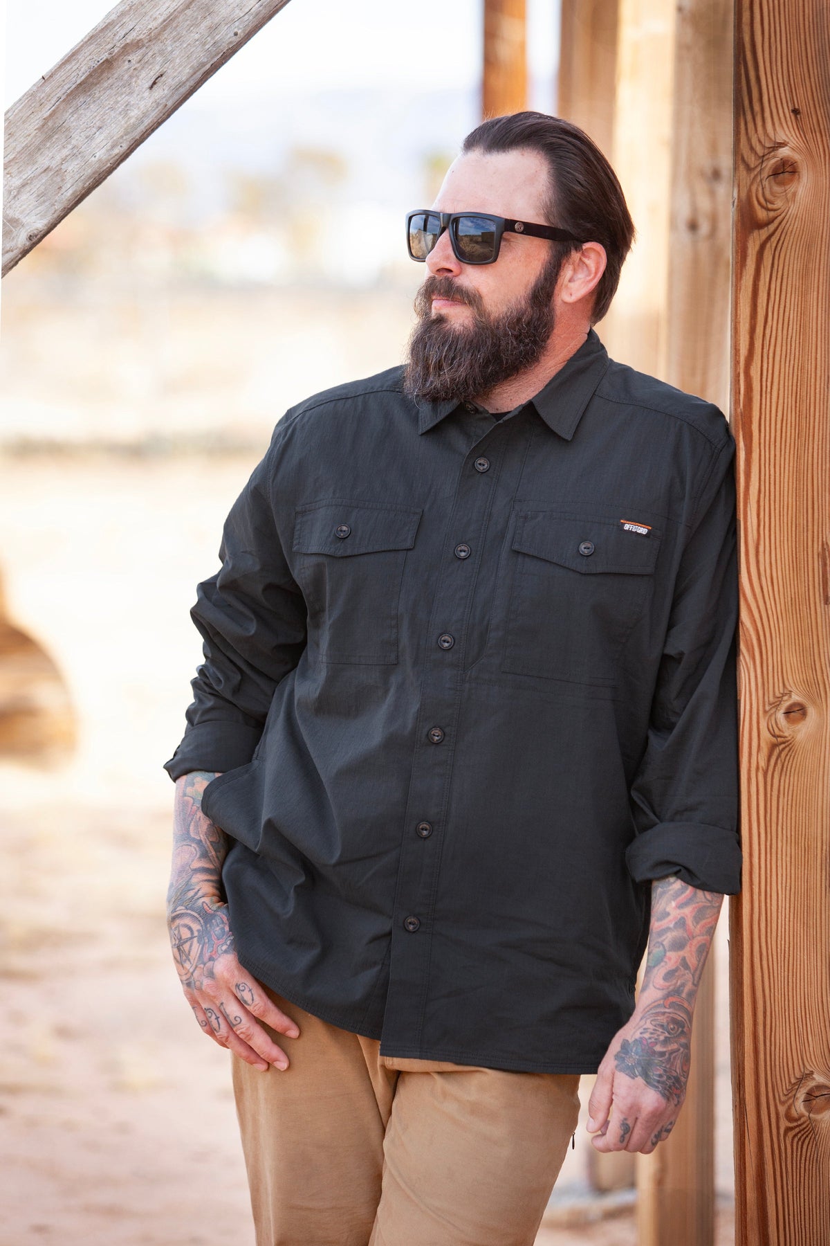 Echo Bravo LS Shirt - Vintage Black
