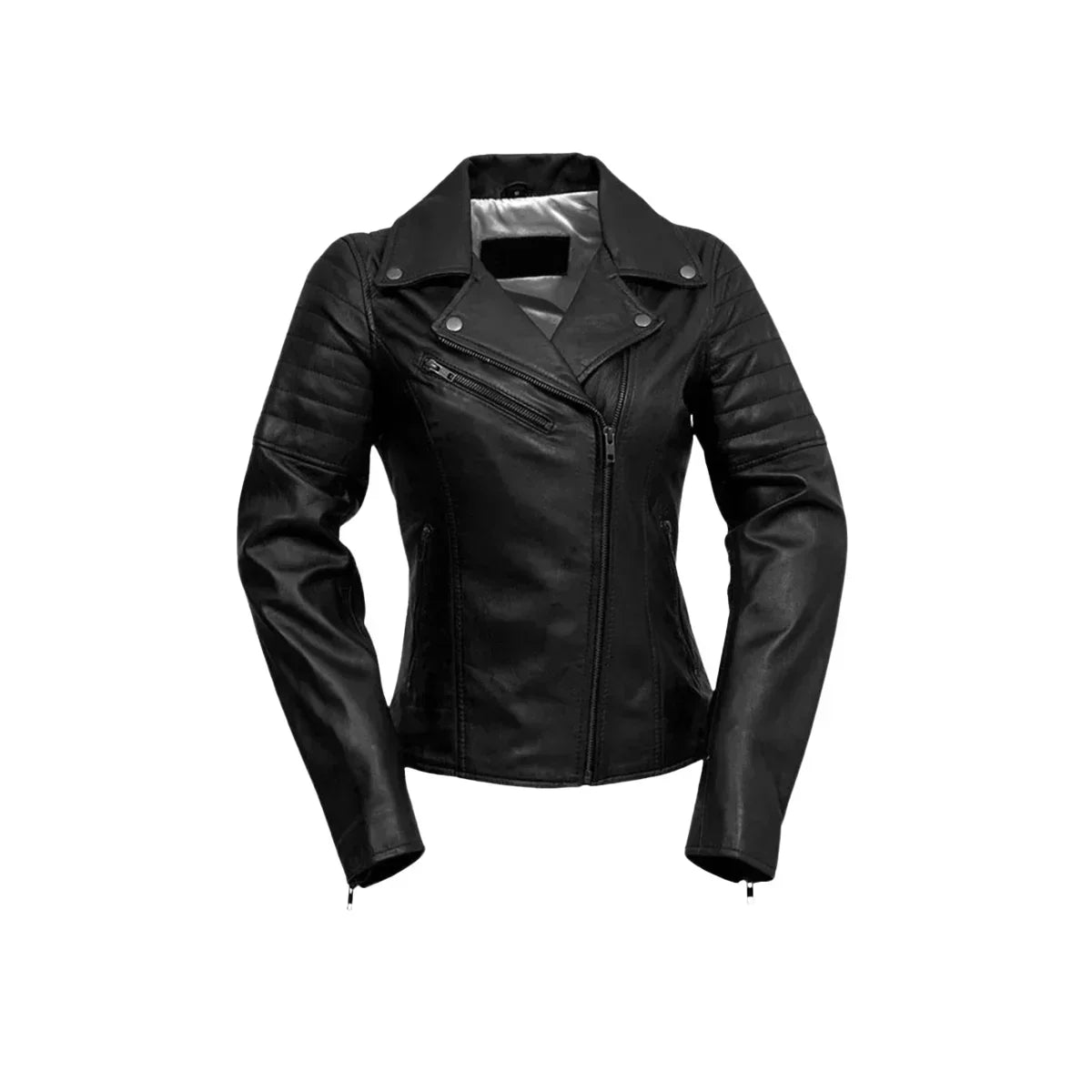 Elizabeth Women's Lambskin Leather Moto Jacket
