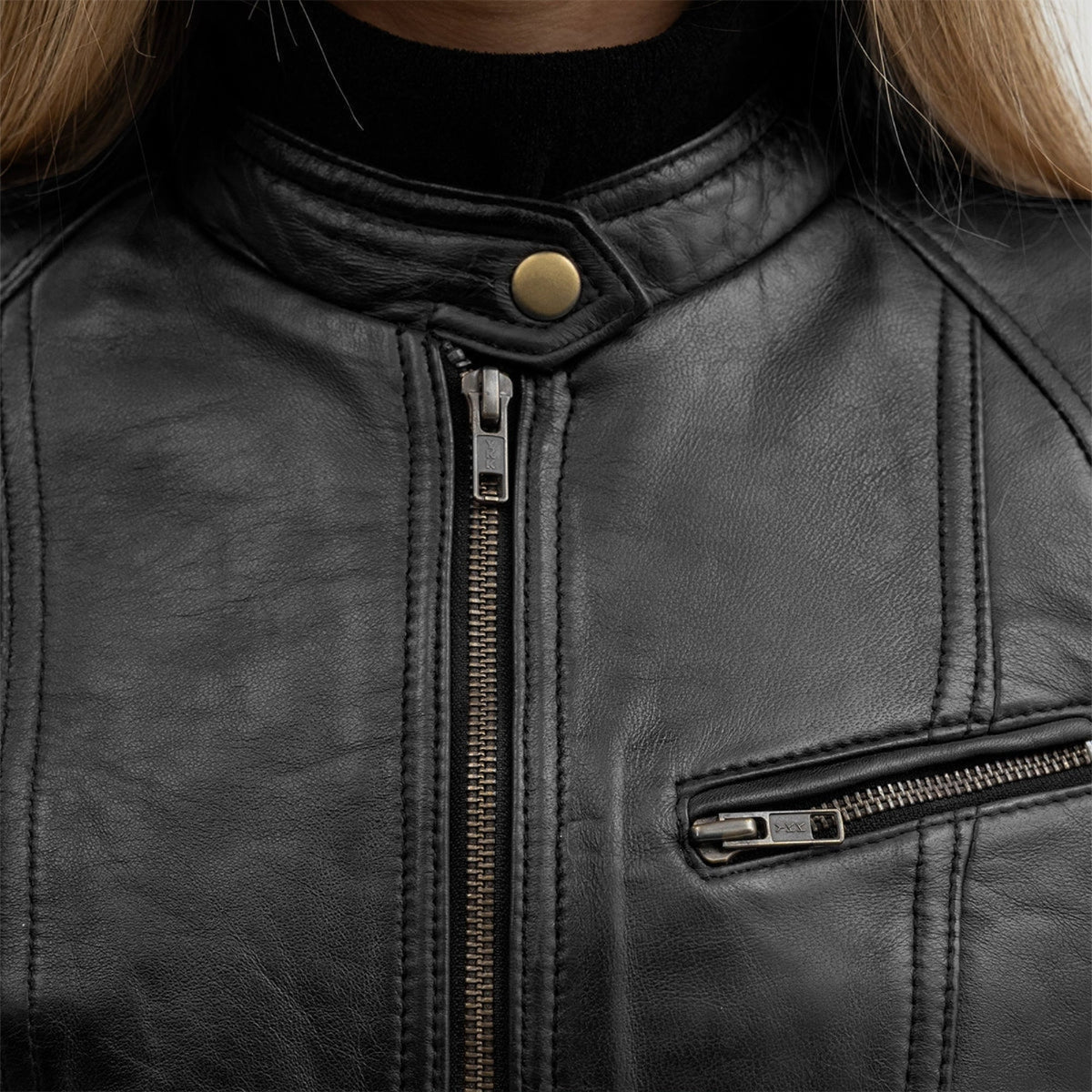 Sara Women's Classic Leather Jacket