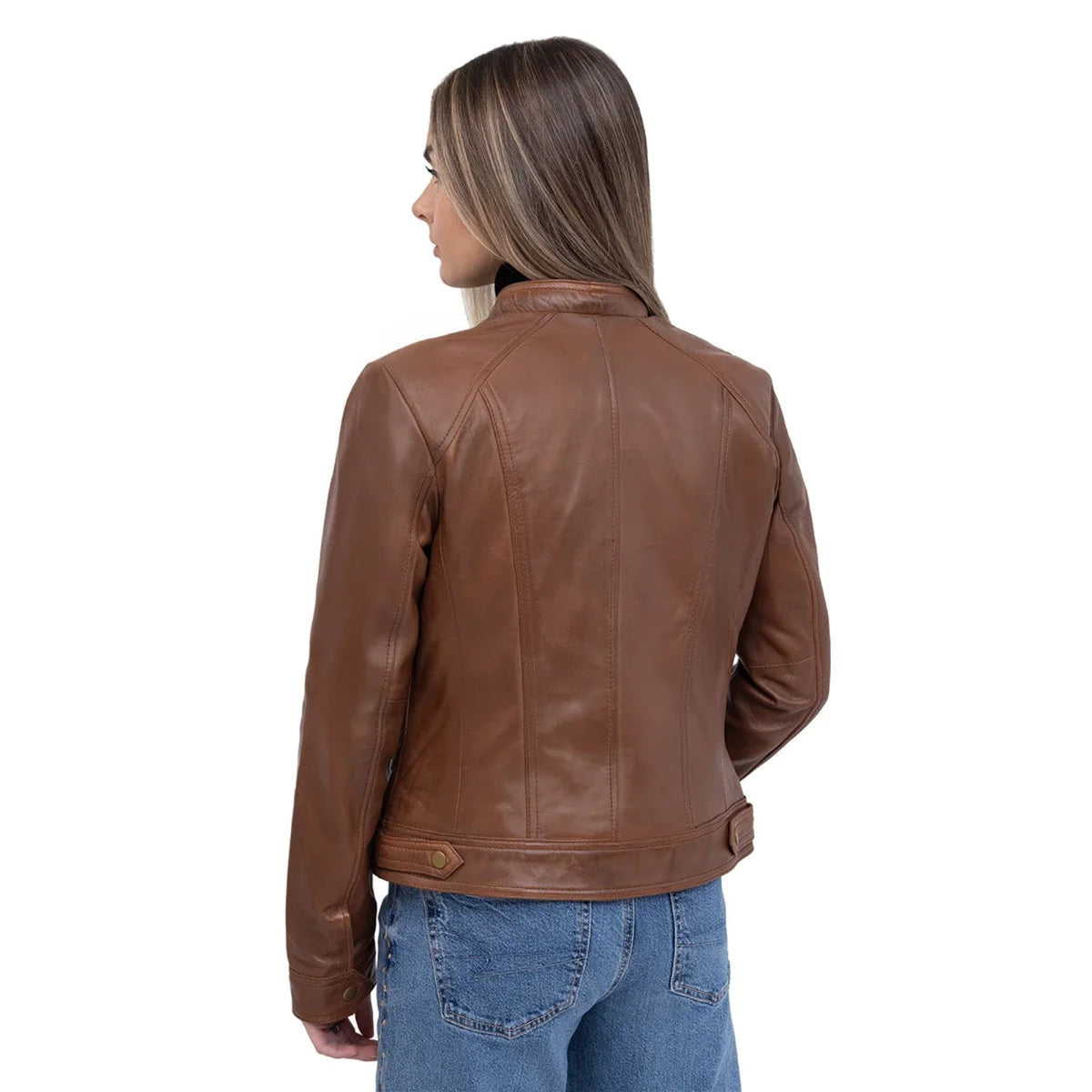 Sara Women's Classic Leather Jacket