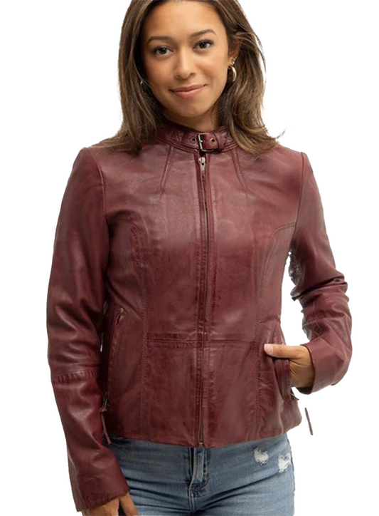 Rexie Women's Lambskin Leather Jacket
