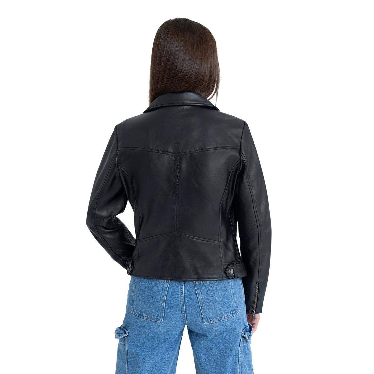 Adeline Women's Lambskin Asymmetrical Jacket