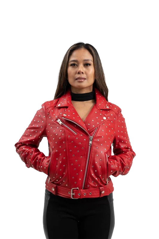 Claudia Women's Fashion Leather Jacket