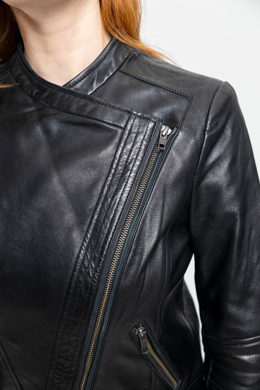 Trish Women's Leather Jacket Black