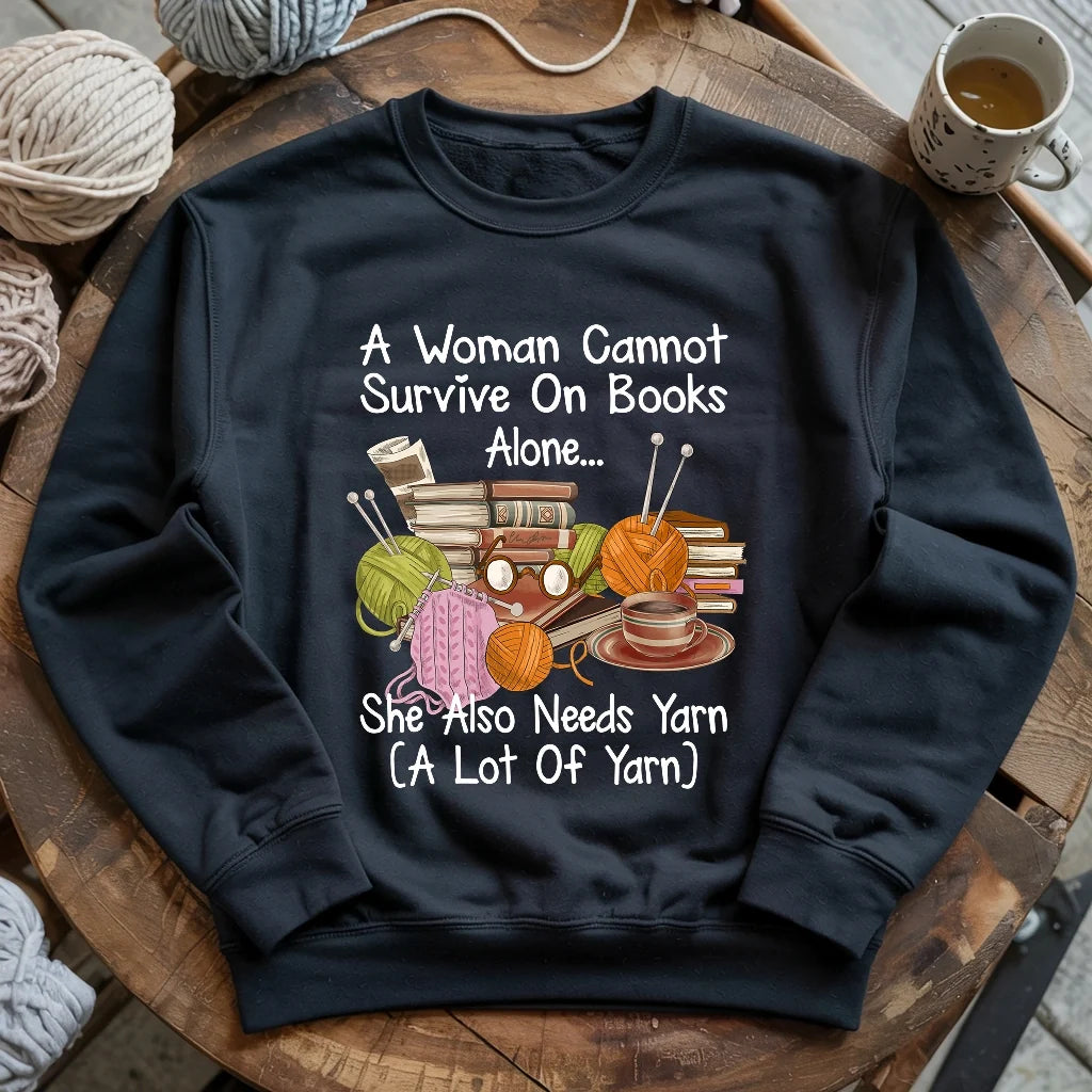 Books & Yarn Lover Sweatshirt