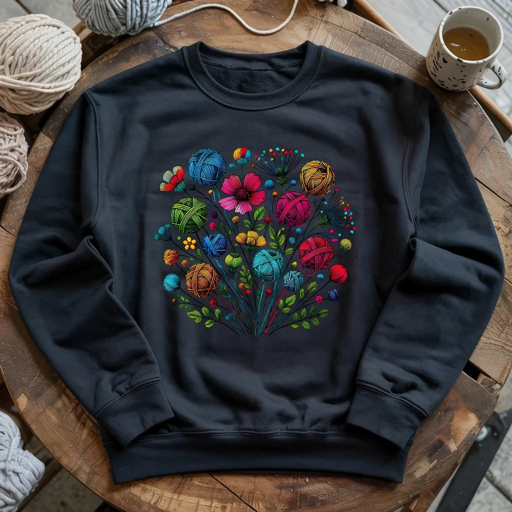 Blooming Yarn Sweatshirt