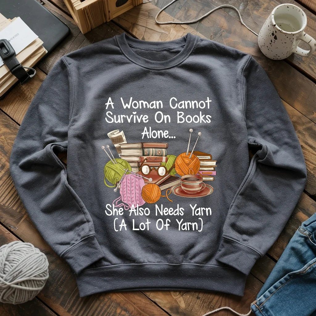Books & Yarn Lover Sweatshirt