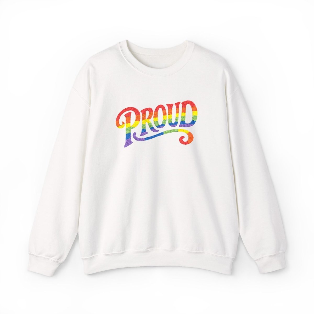 Embroidered Proud Rainbow Sweatshirt