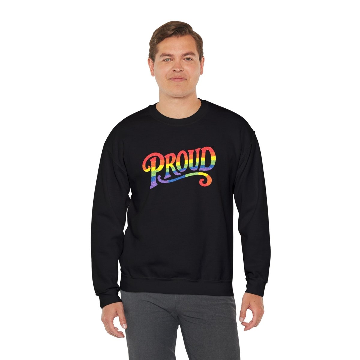 Embroidered Proud Rainbow Sweatshirt