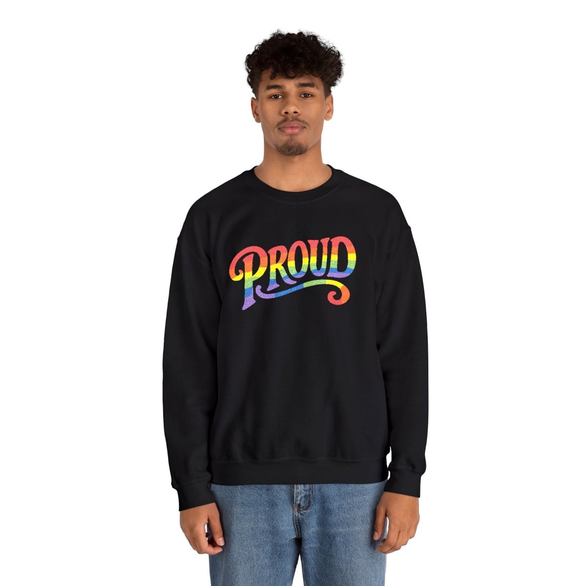 Embroidered Proud Rainbow Sweatshirt