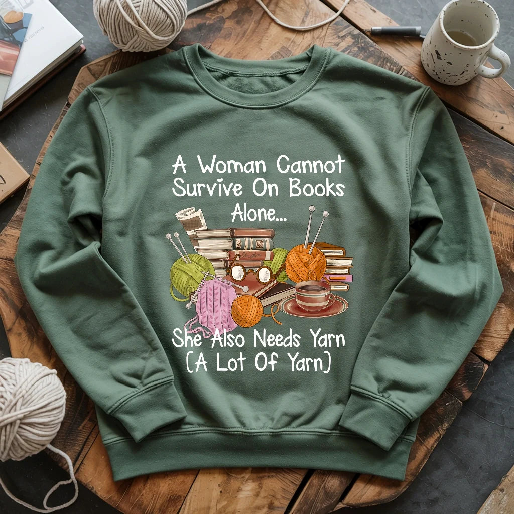 Books & Yarn Lover Sweatshirt