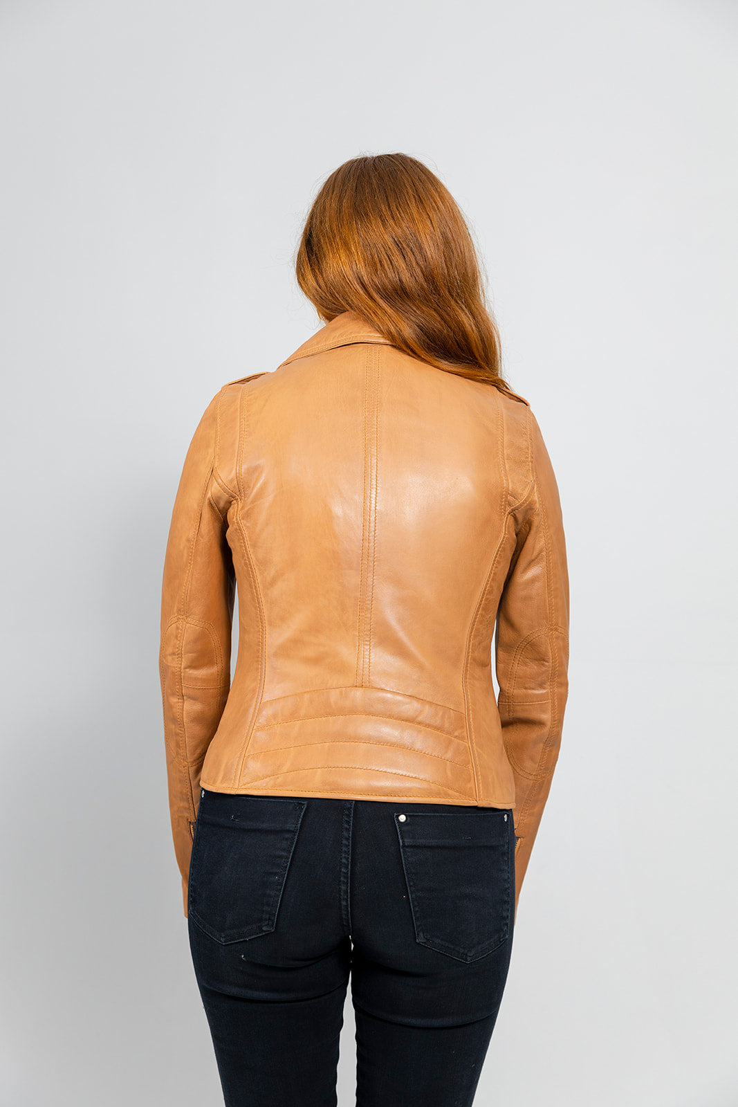 Harper Women's Lambskin Leather Moto Jacket