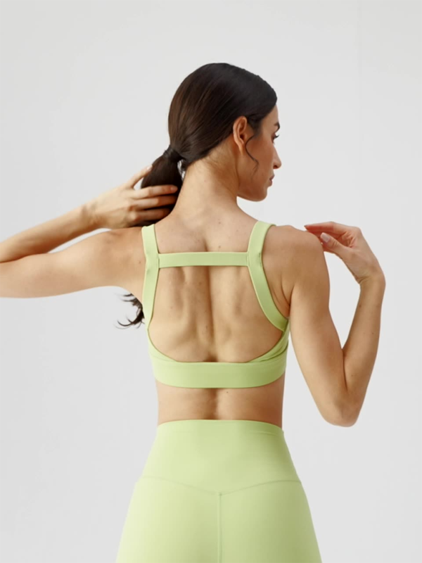 Women's Anti-Hunchback Posture Correction Sports Bra with Chest Pad