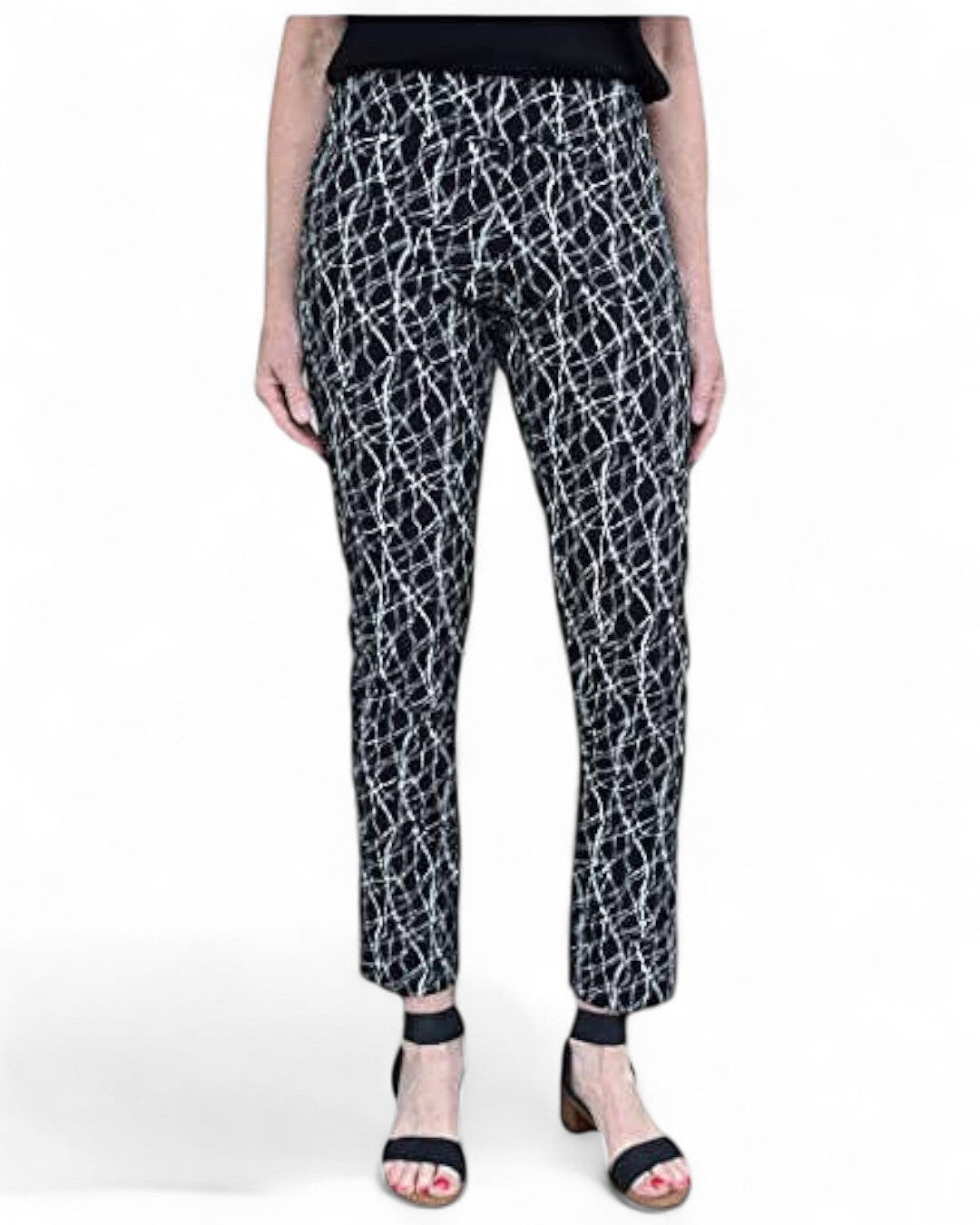 Krazy Larry P507 Pull on Pant - Black Shattered