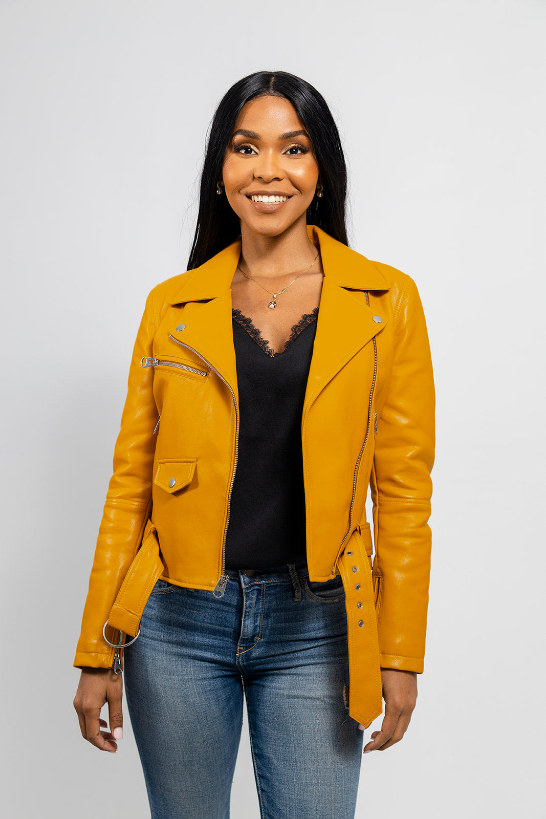 Remy Women's Faux Leather Moto Jacket