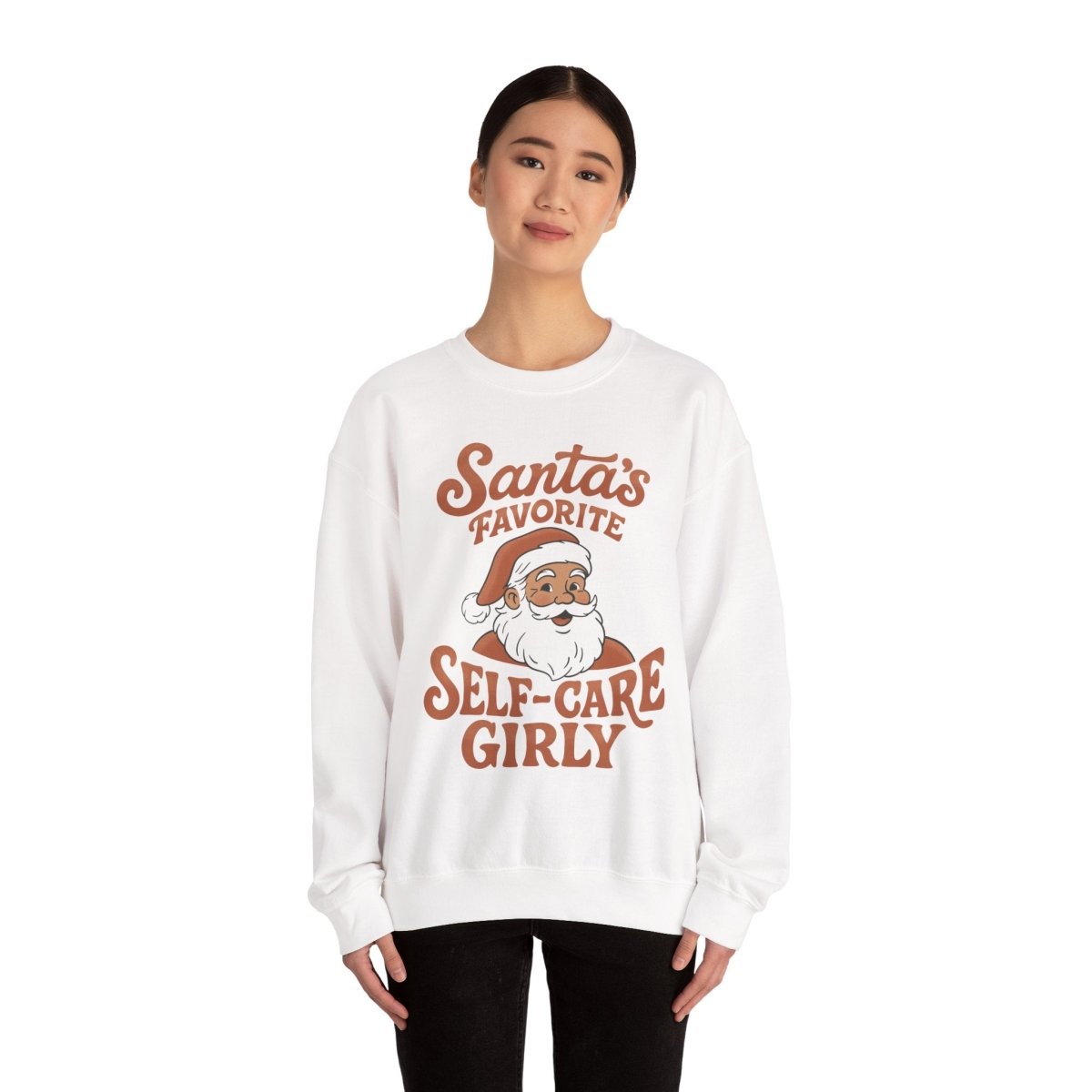 Santa's Favorite Self-Care Girly Sweatshirt