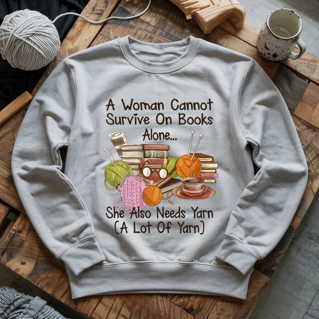 Books & Yarn Lover Sweatshirt