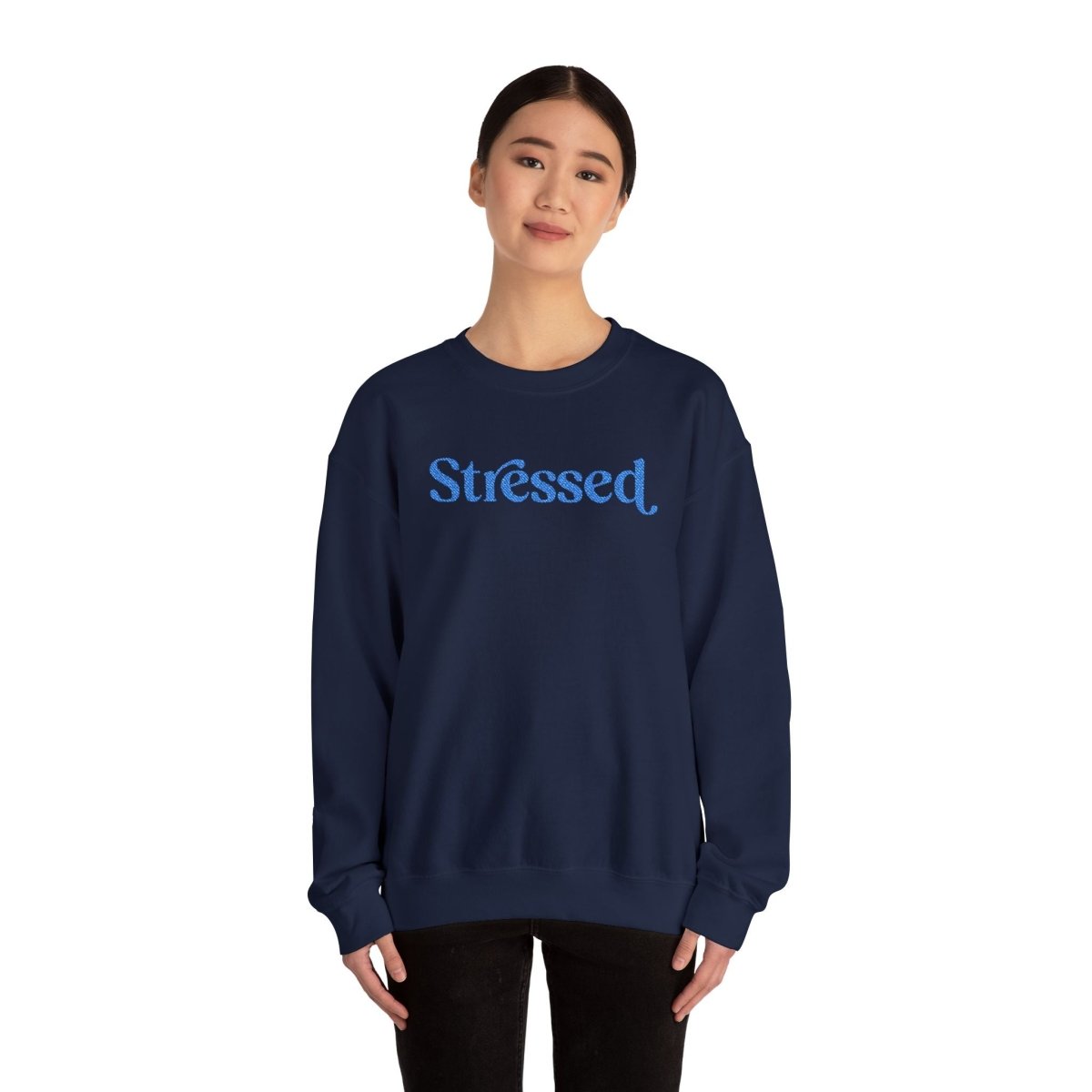 Stressed Embroidered Sweatshirt