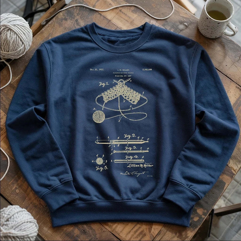 Vintage Knitting Pattern Sweatshirt